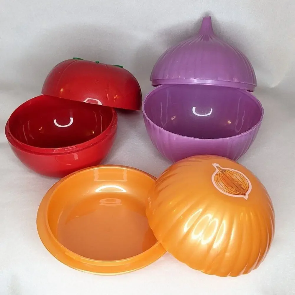 Vintage Kitchen Food Storage Vegetable Containers